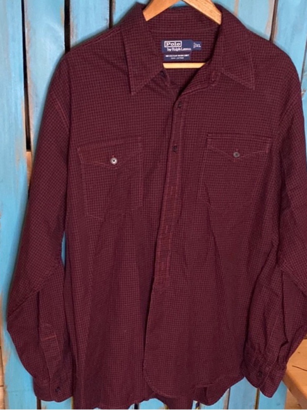 Polo Ralph Lauren Woodsman Workshirt red and black Checkered size XL button up